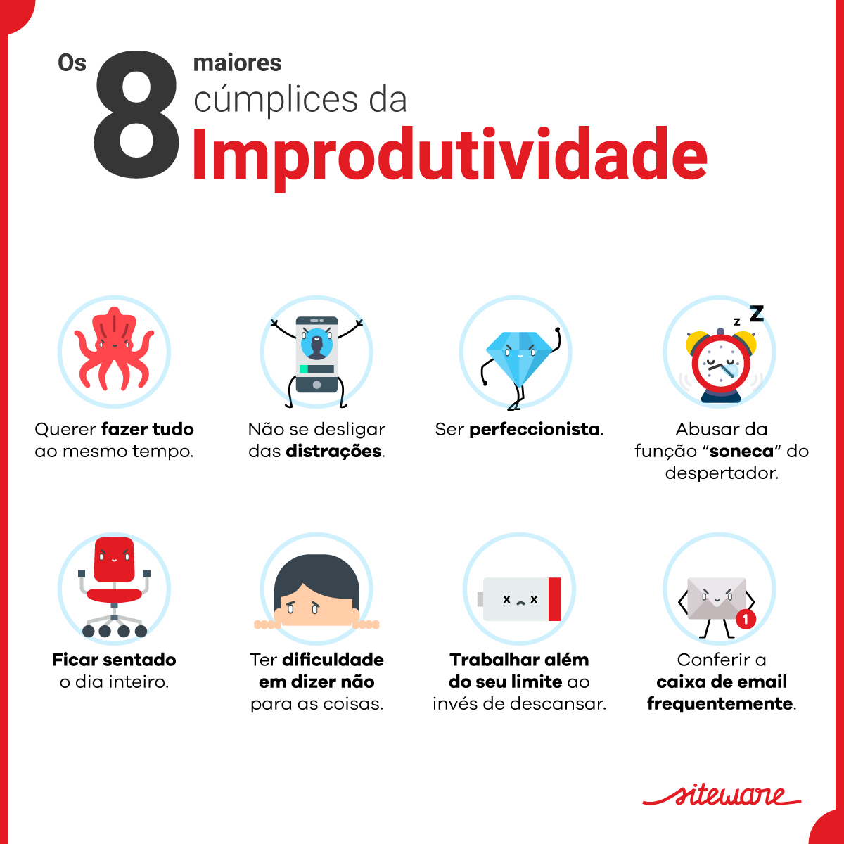 o que não fazer produtividade