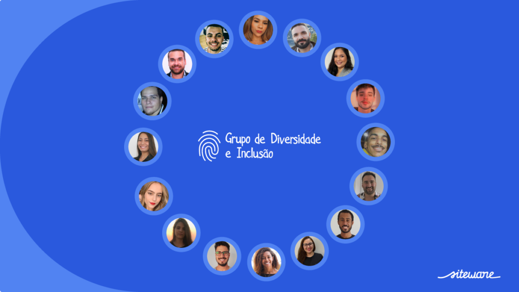 Membros atuais do Grupo de Diversidade e Inclusão da Siteware