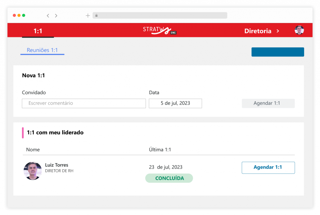 1 ON 1 Gestão de talentos conectada